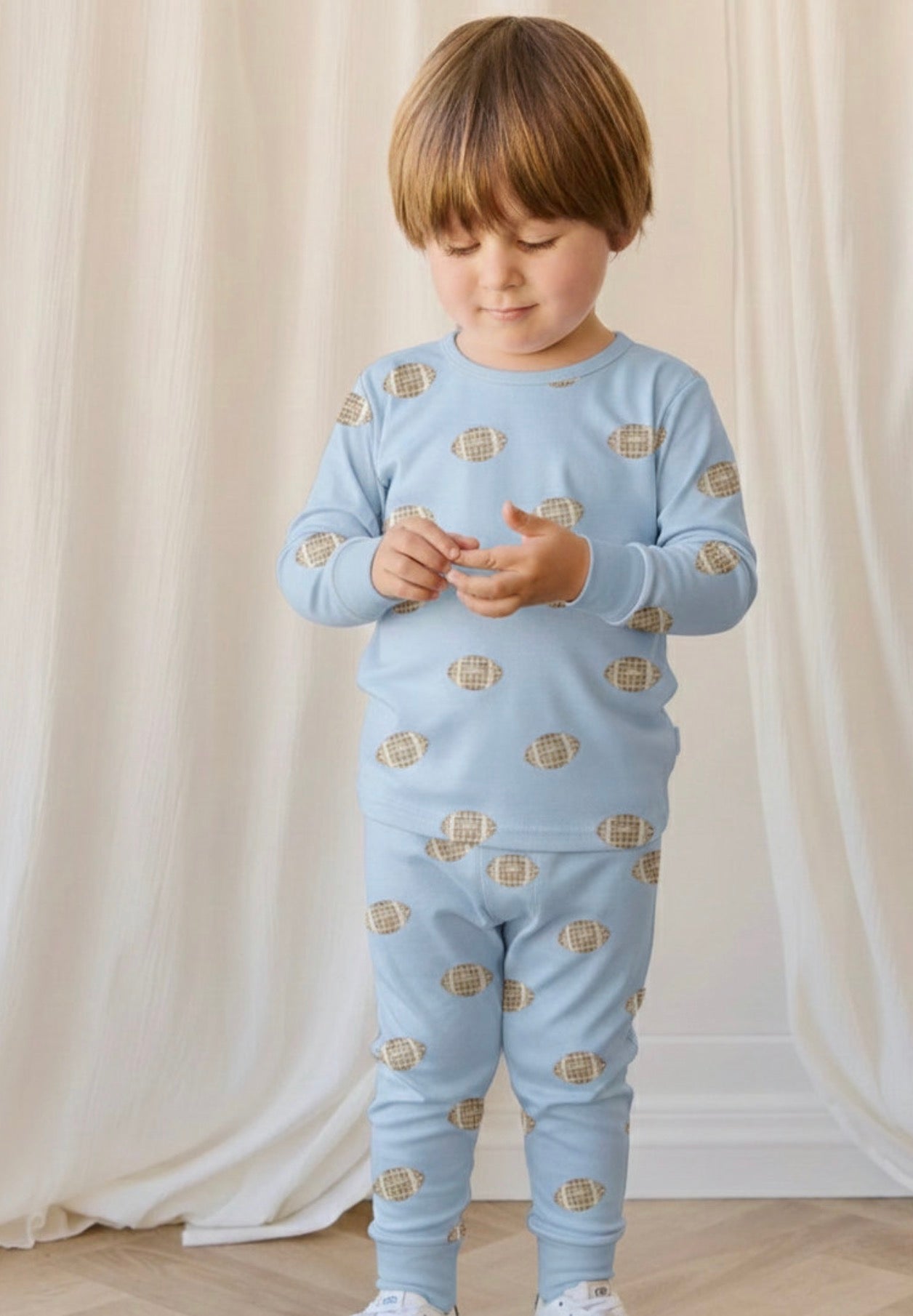 Petite Moon Blue Football