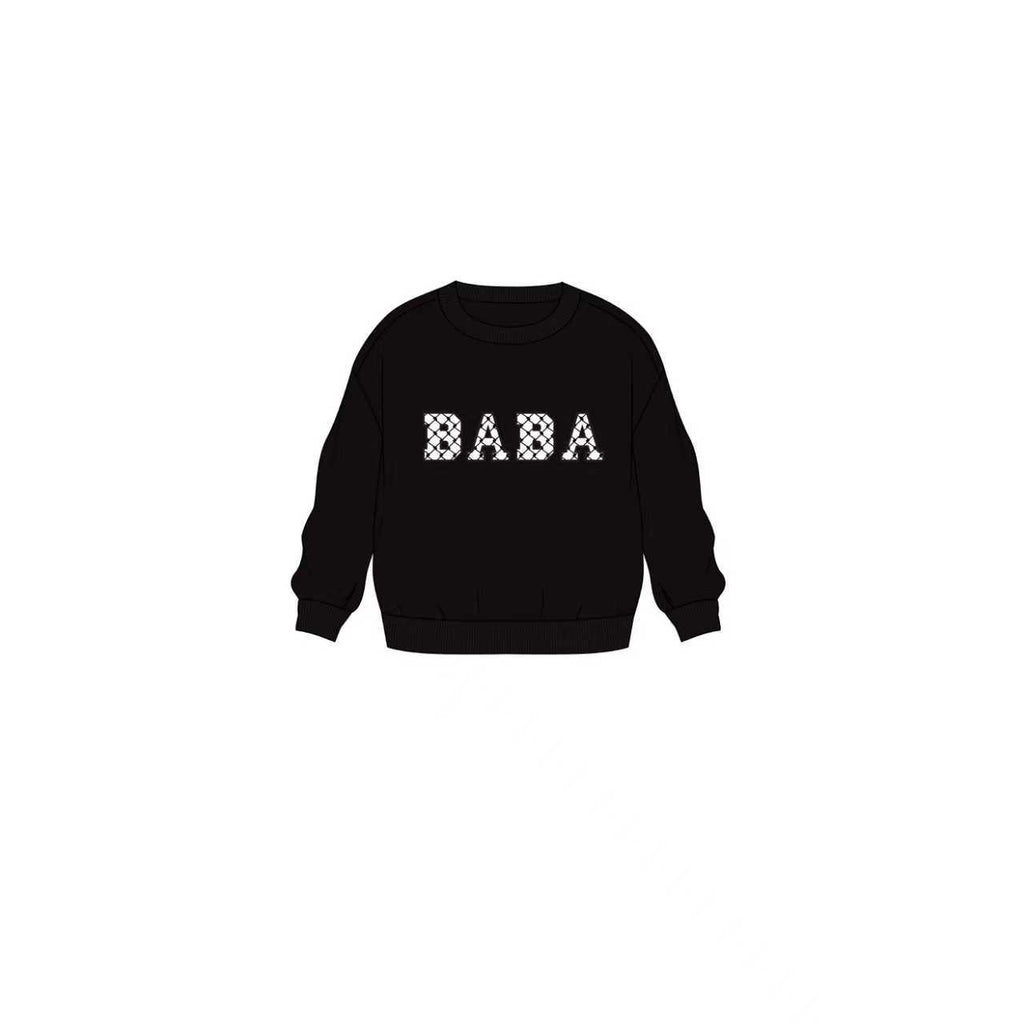 Kuffiyeh BABA French Terry Crewneck - PRE-ORDER