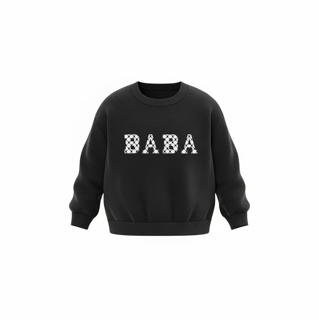 Kuffiyeh BABA French Terry Crewneck - PRE-ORDER