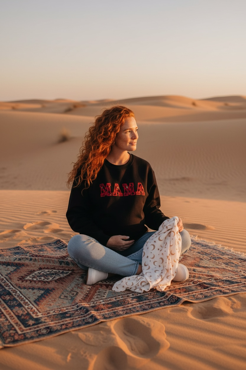 Tatreez Embroidered French Terry Crewneck - PRE-ORDER
