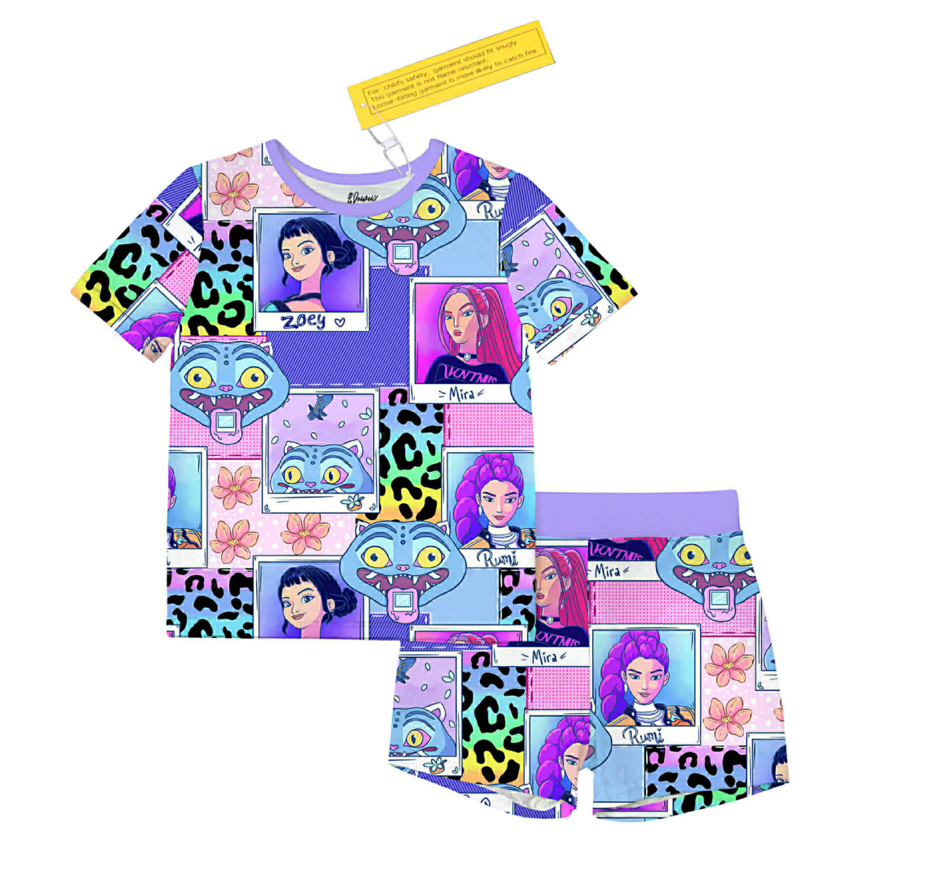 K-pop DH Photo 2-piece short set